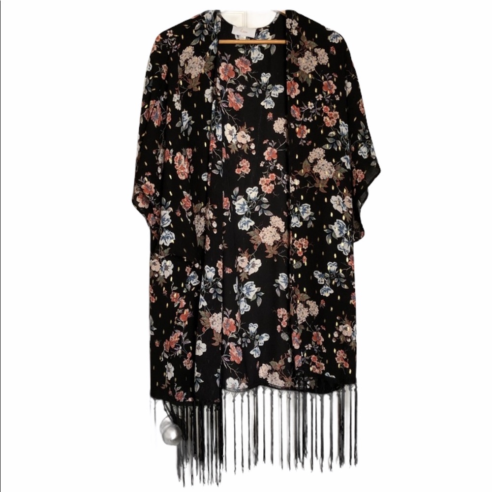 Braeve Mina fringe kimono